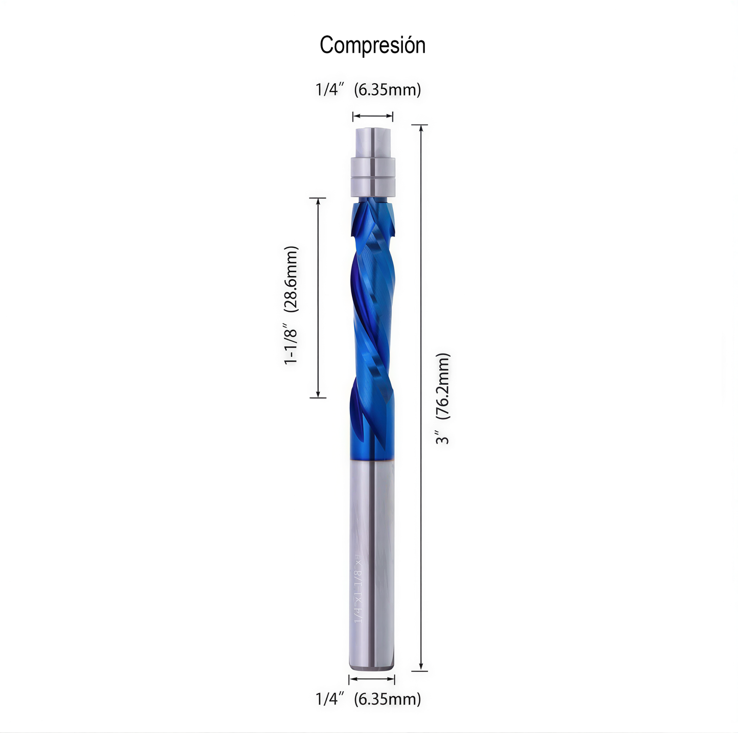 fresa copiadora Compresion NB 1/4x28,6mm
