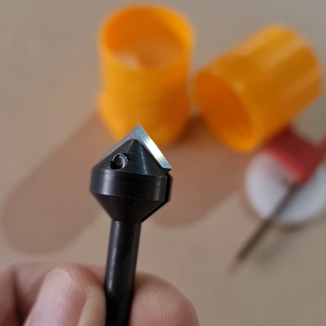Fresa grabado y biselado V90° con Inserto