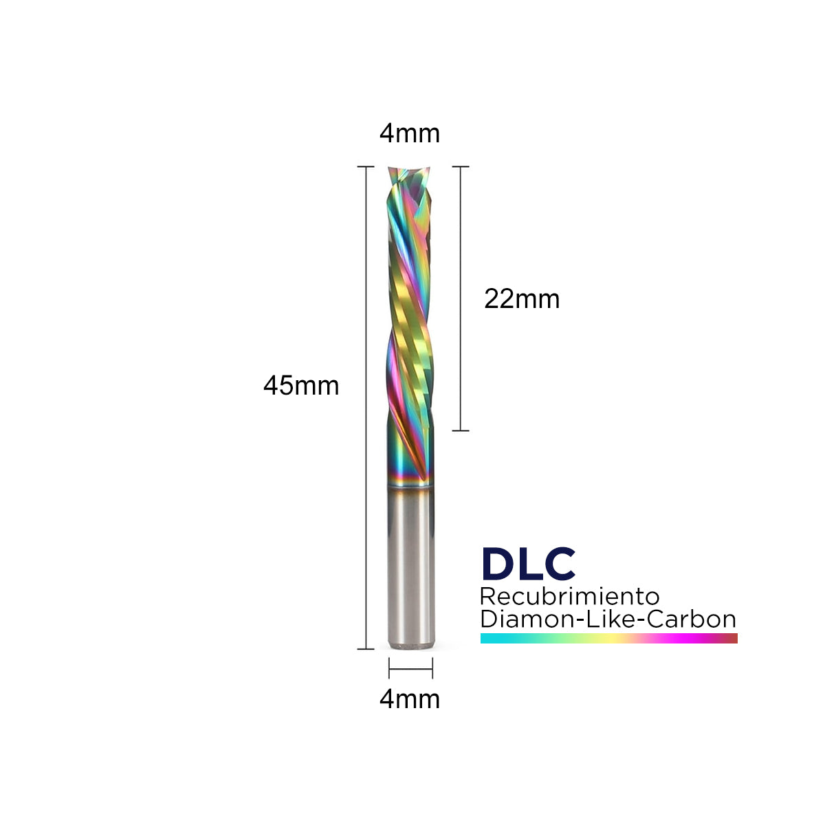 Fresa compresión 4x22mm
