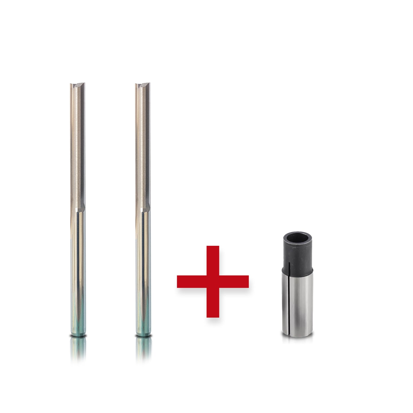 Fresa recta 3,175x22mm ( juego de 2 uds.)