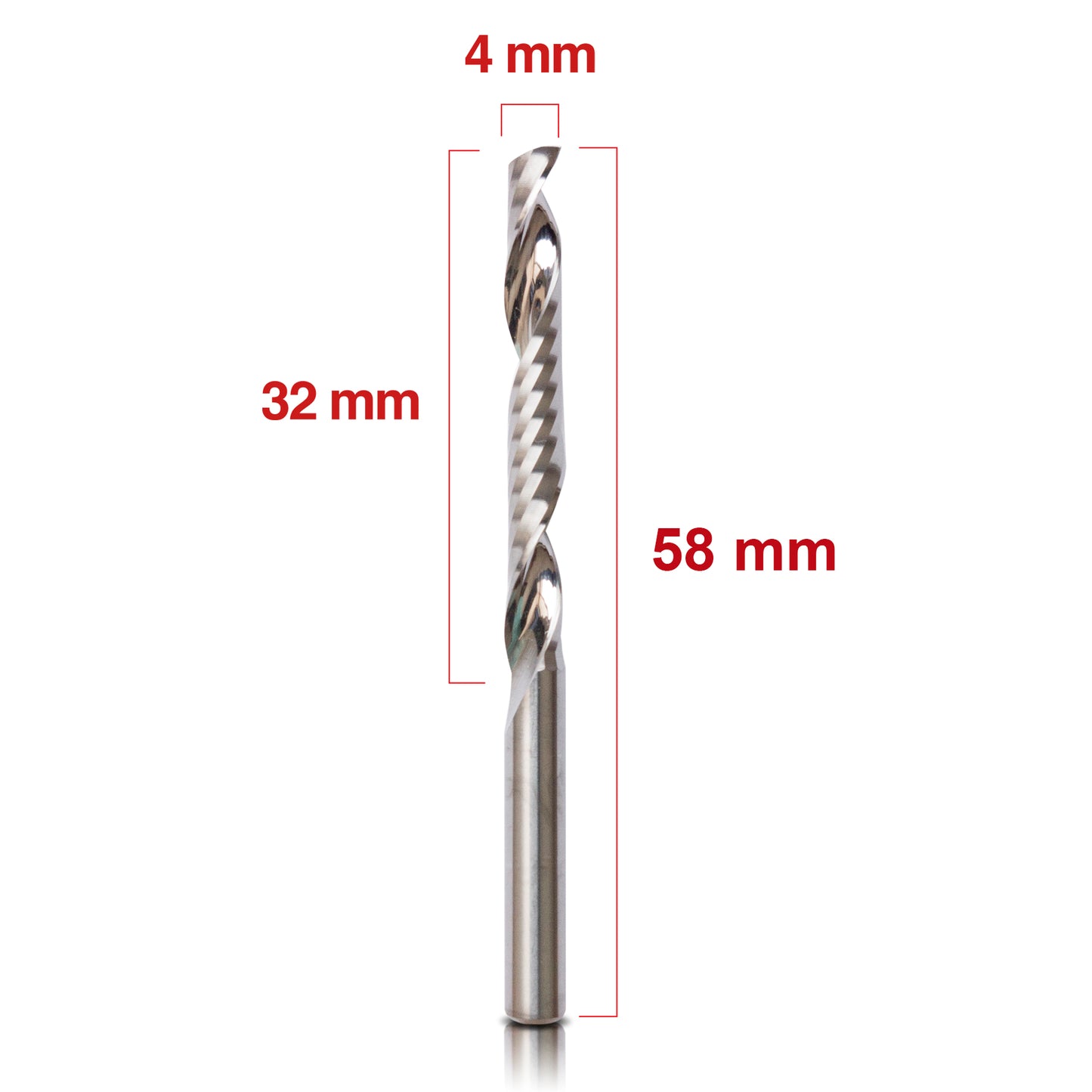 Fresa helicoidal Upcut 4x32mm
