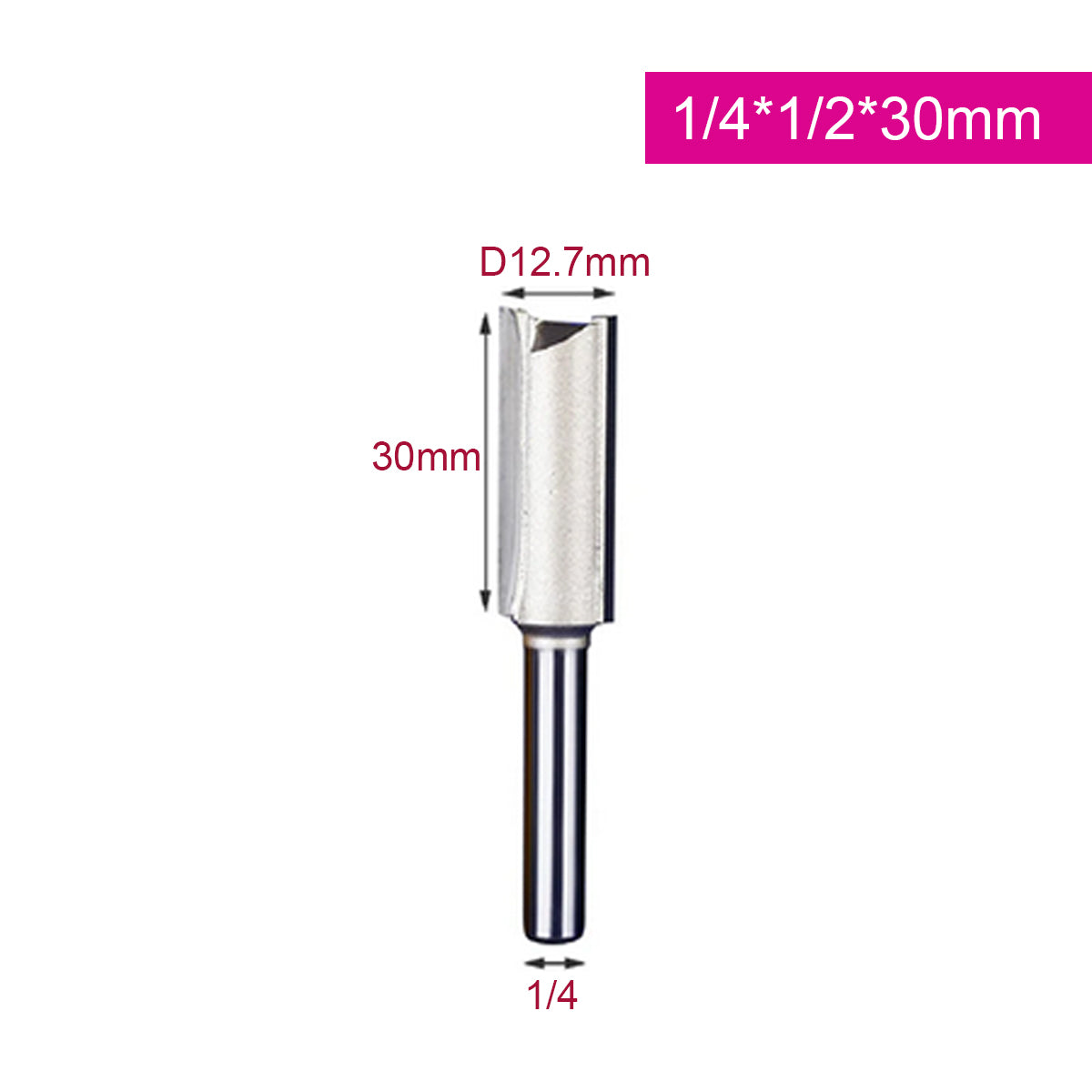 Fresa Recta 1/4*1/2*30mm