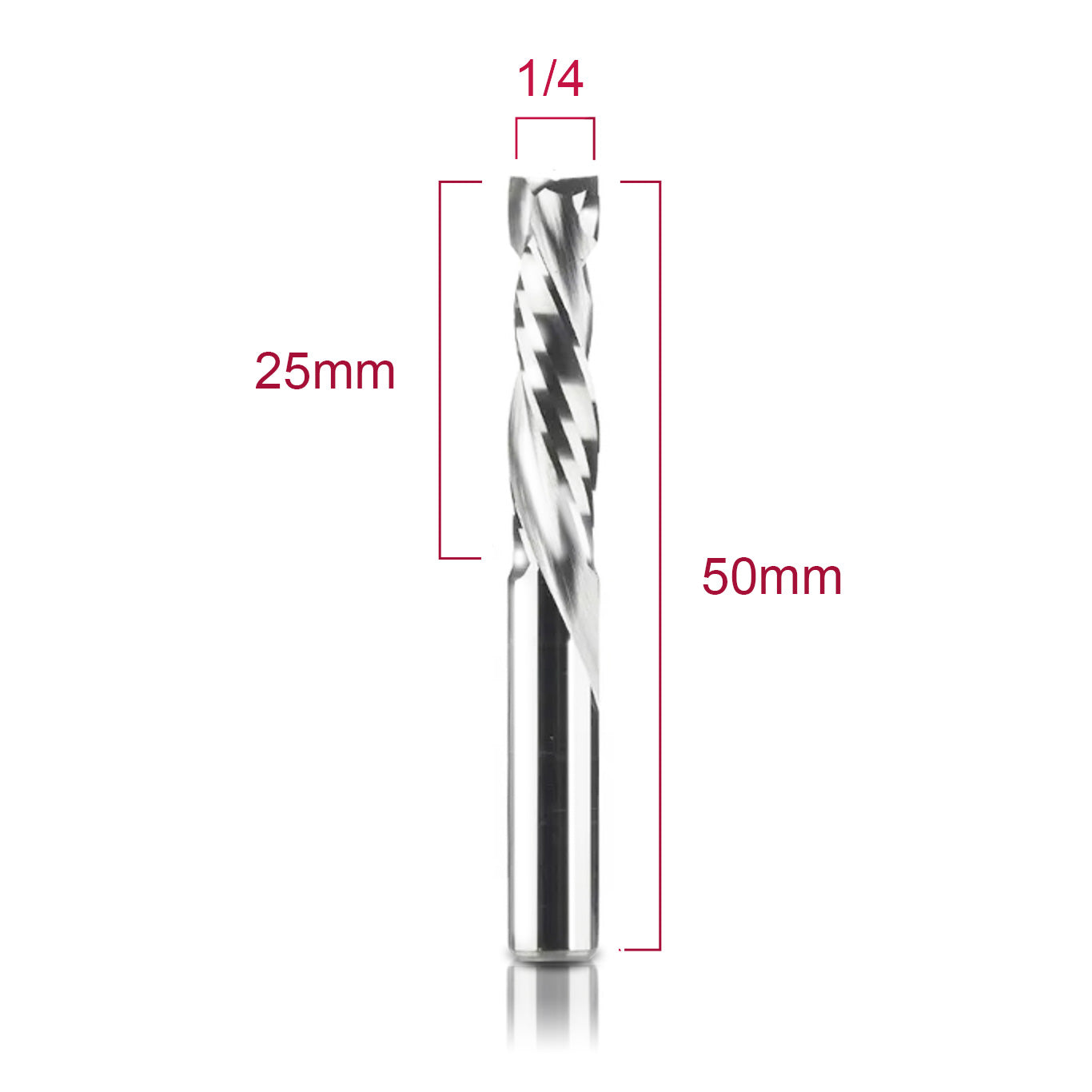 Fresa compresión 6x22mm